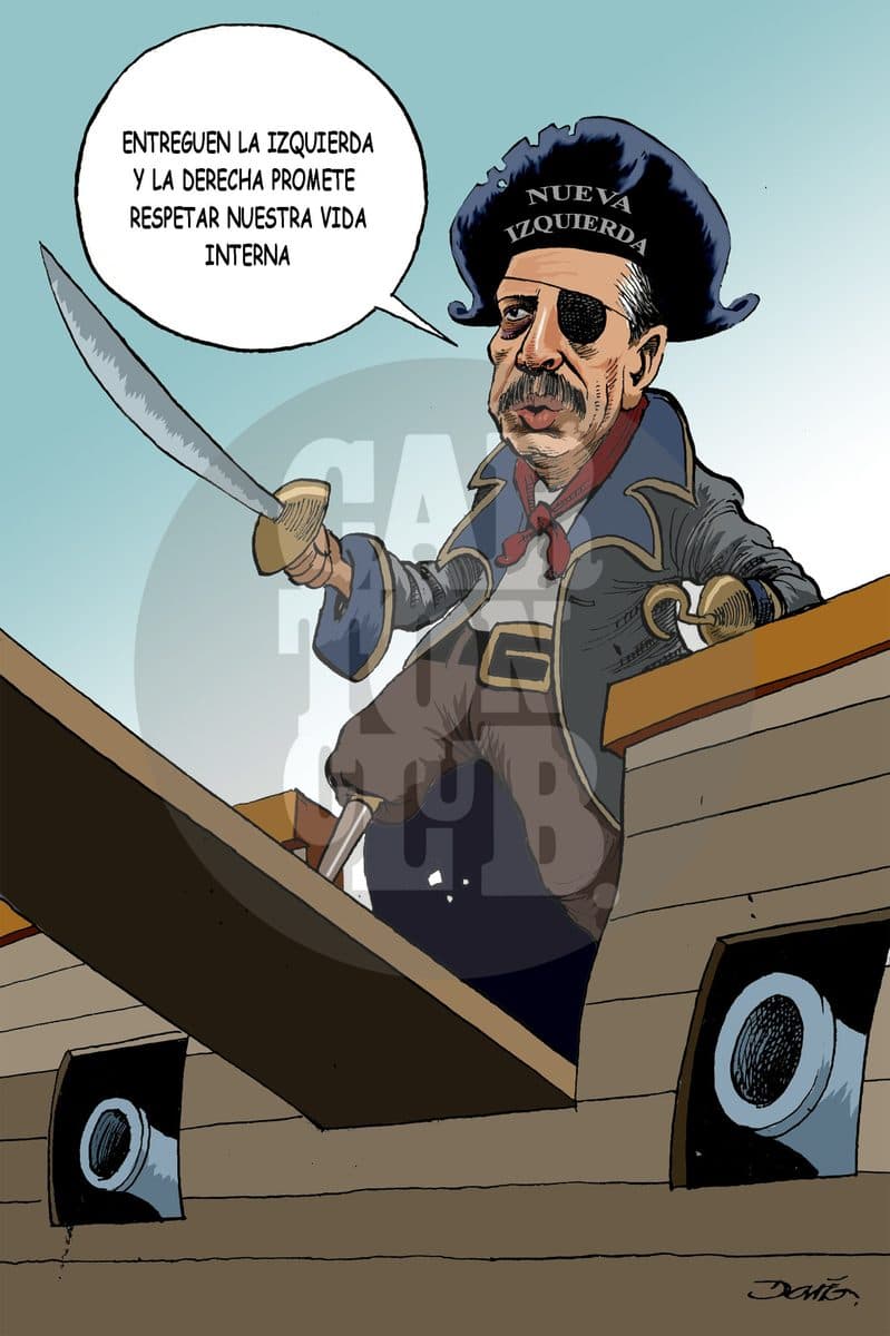 Pacto pirata, cartón de Darío Castillejos
