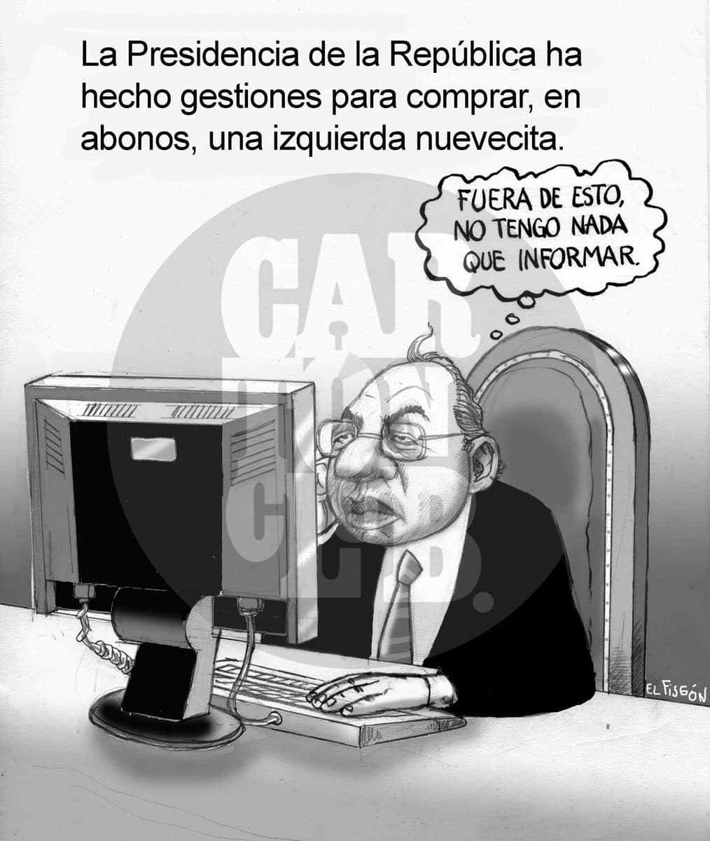 Pagina blanca, cartón de El Fisgón