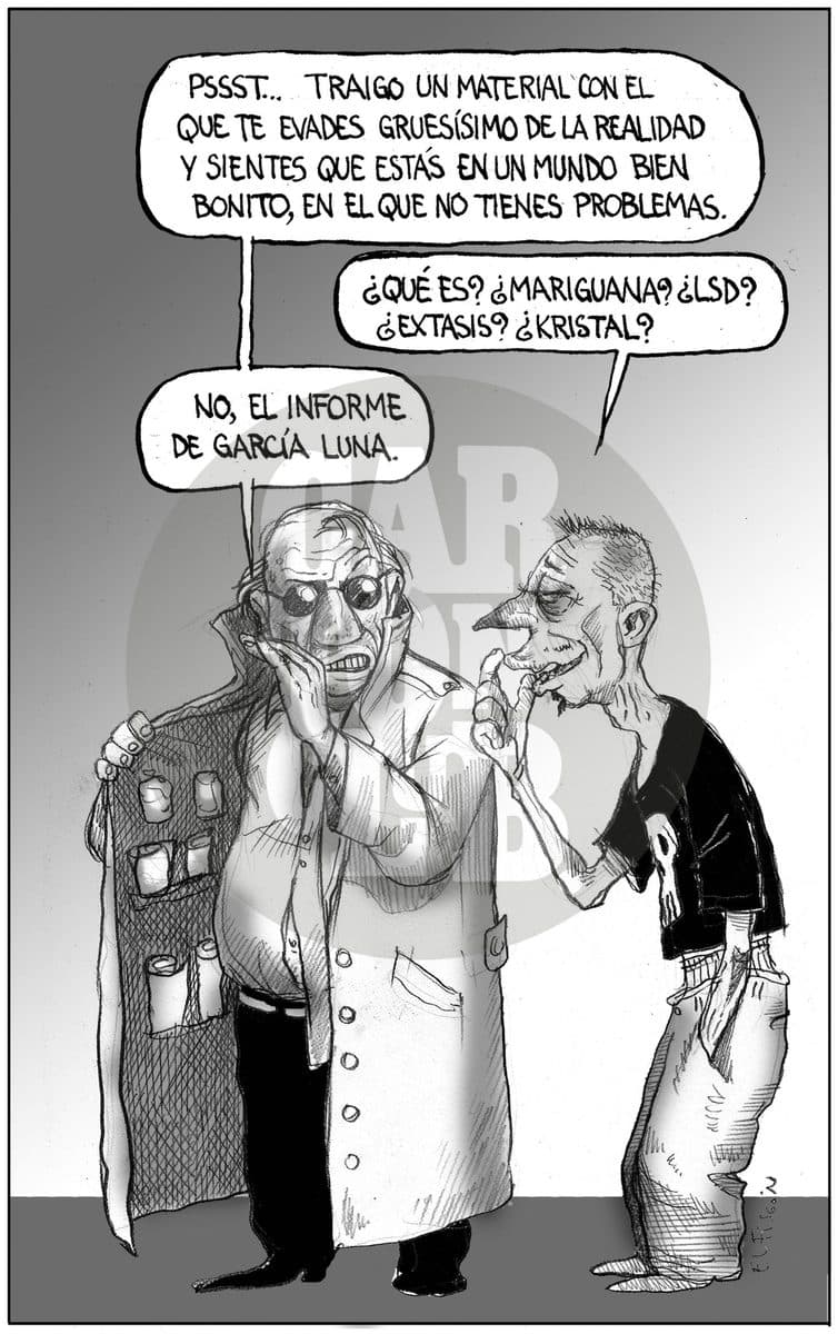 Pais Narcotizado, cartón de El Fisgón