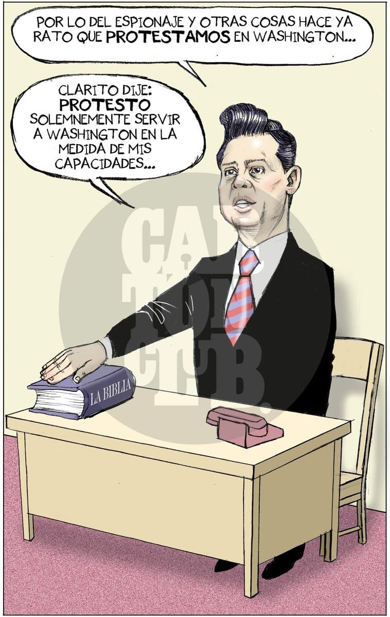 Peña si protesto
