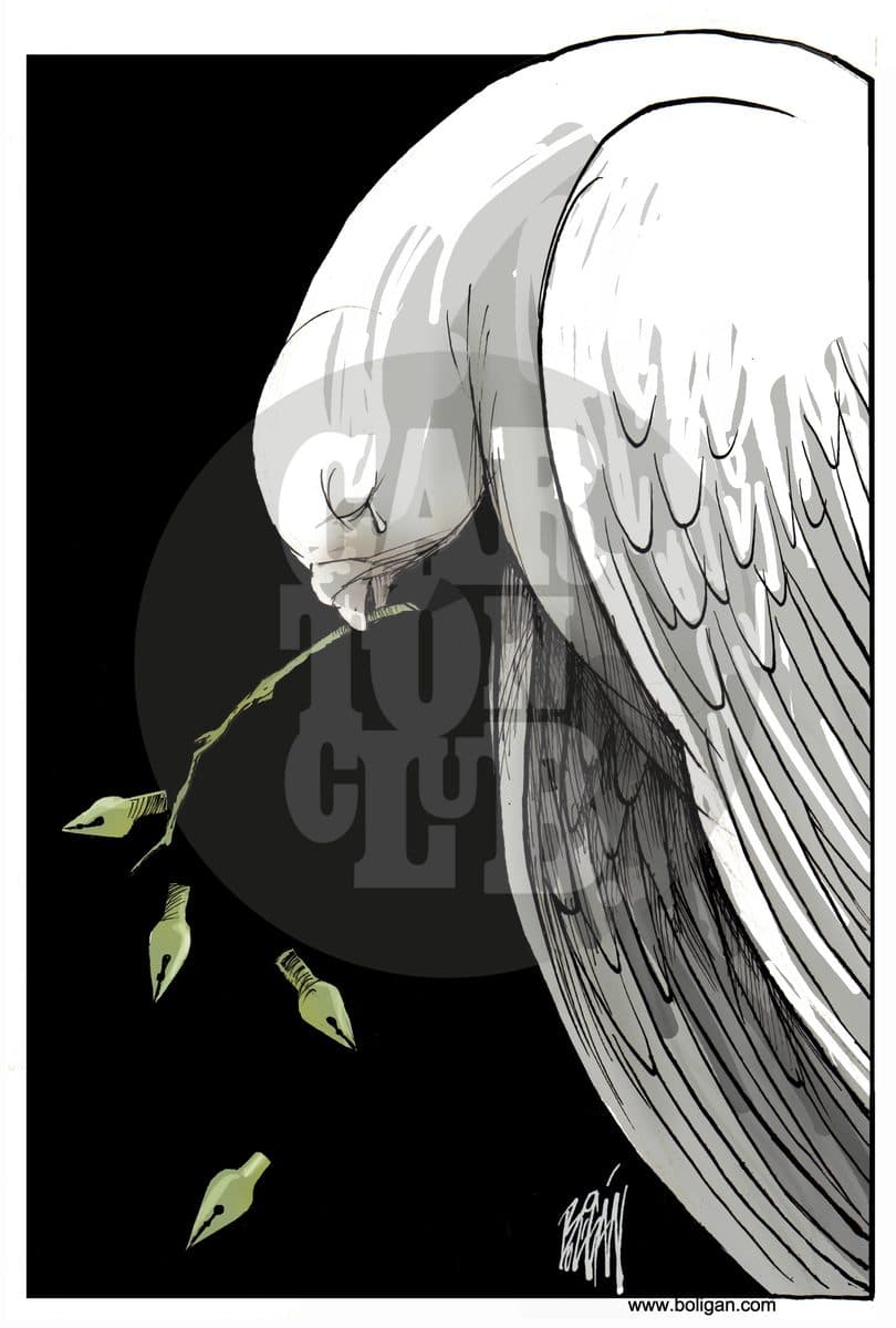 Plumas caidas