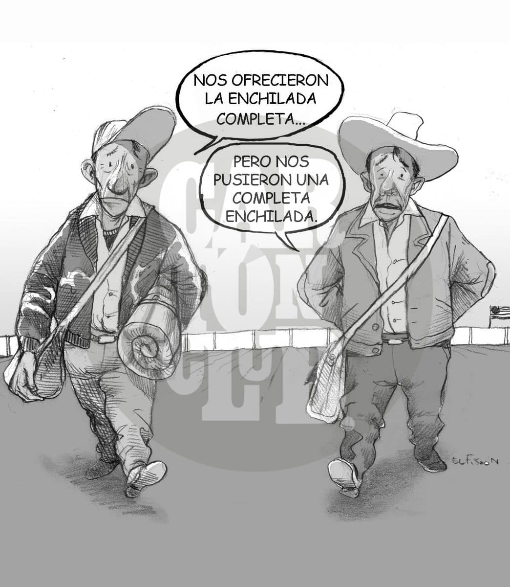Politica migratoria panista, cartón de El Fisgón