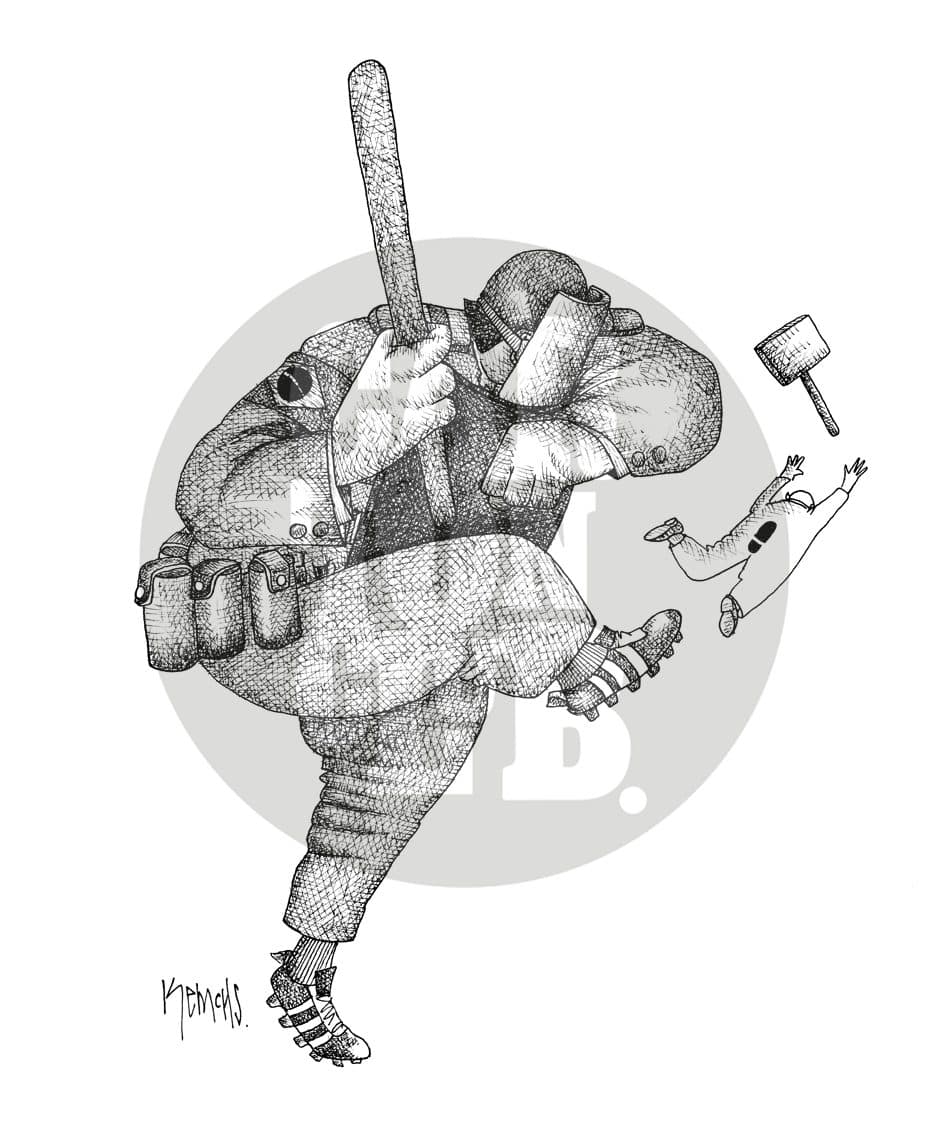 Preparativos para el mundial, cartón de Kemchs