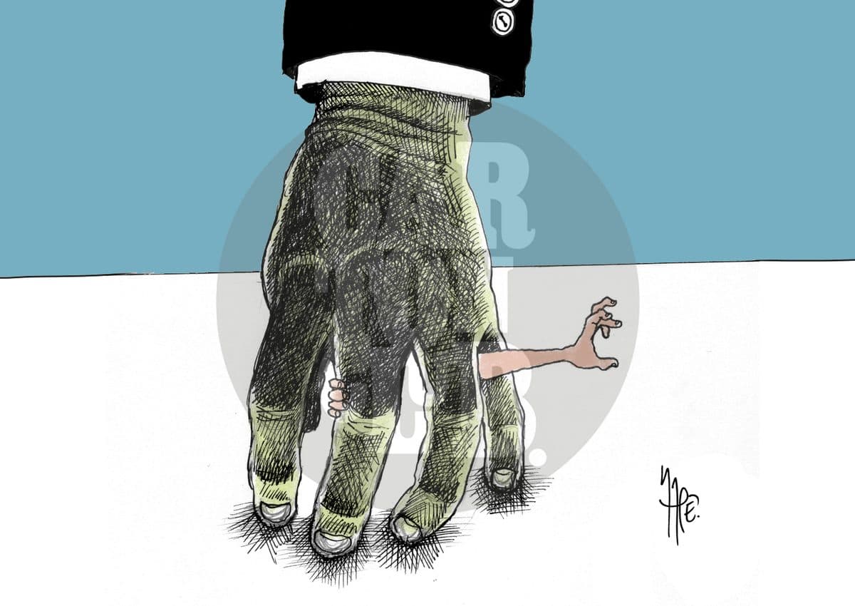 Presos políticos, cartón de Rapé