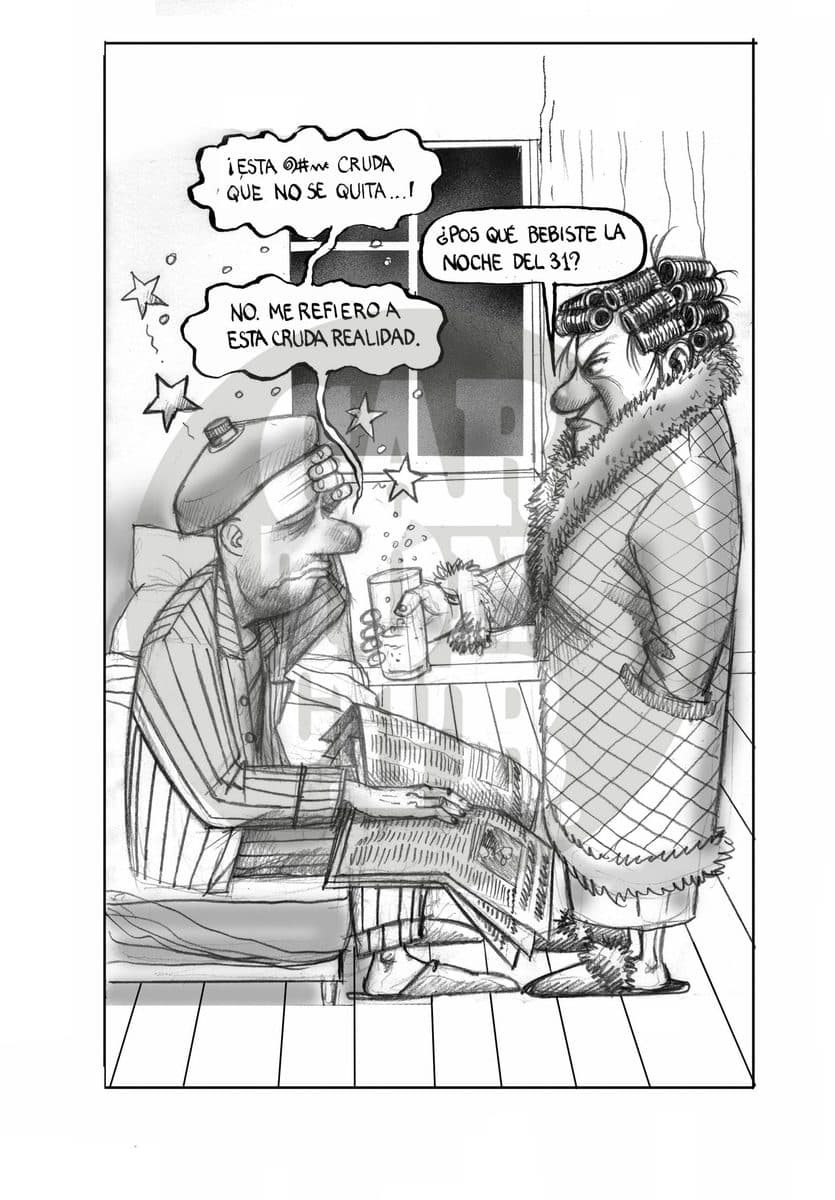 Principio del Año, cartón de El Fisgón