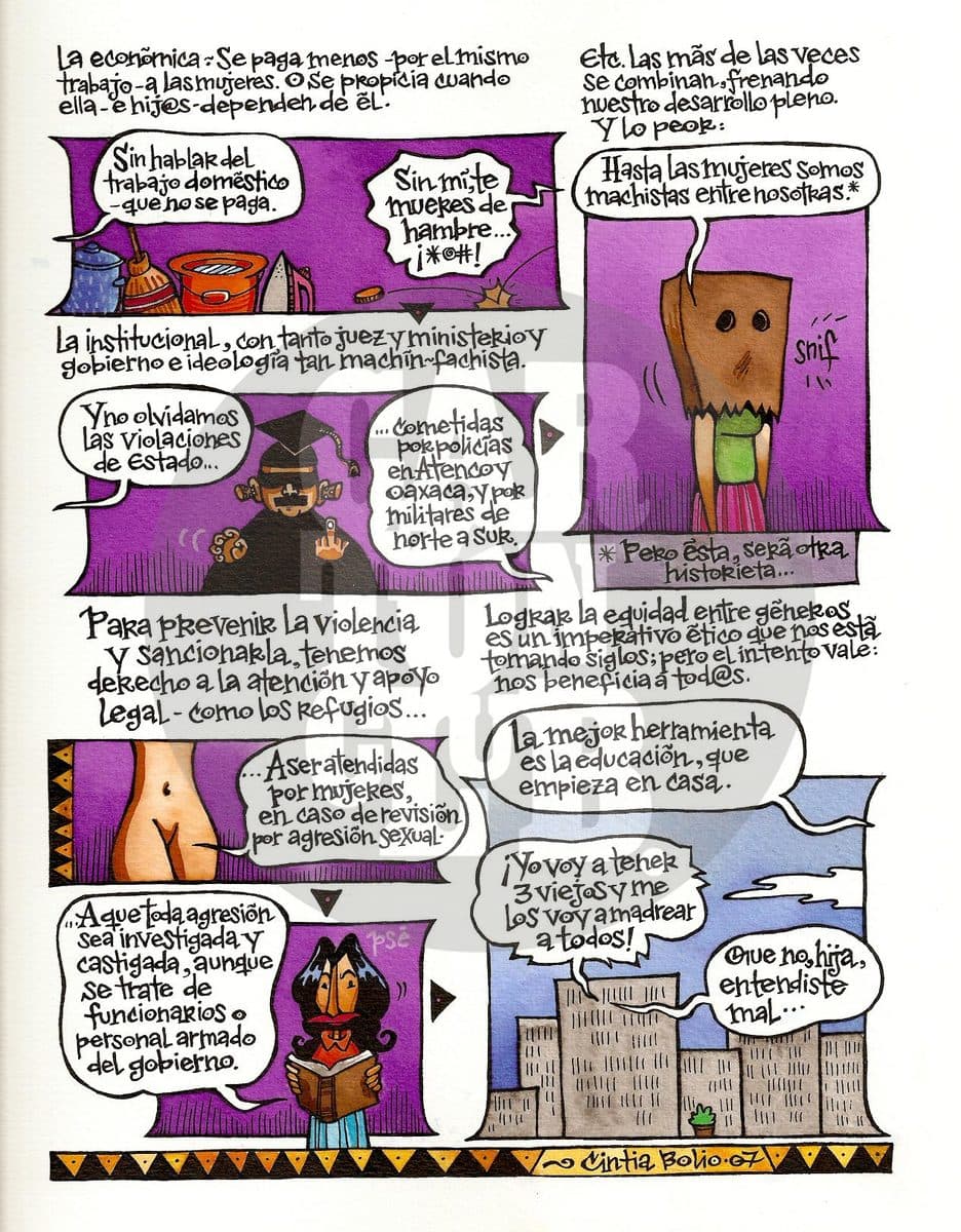 Puras Evas Tejido II b, cartón de Cintia Bolio