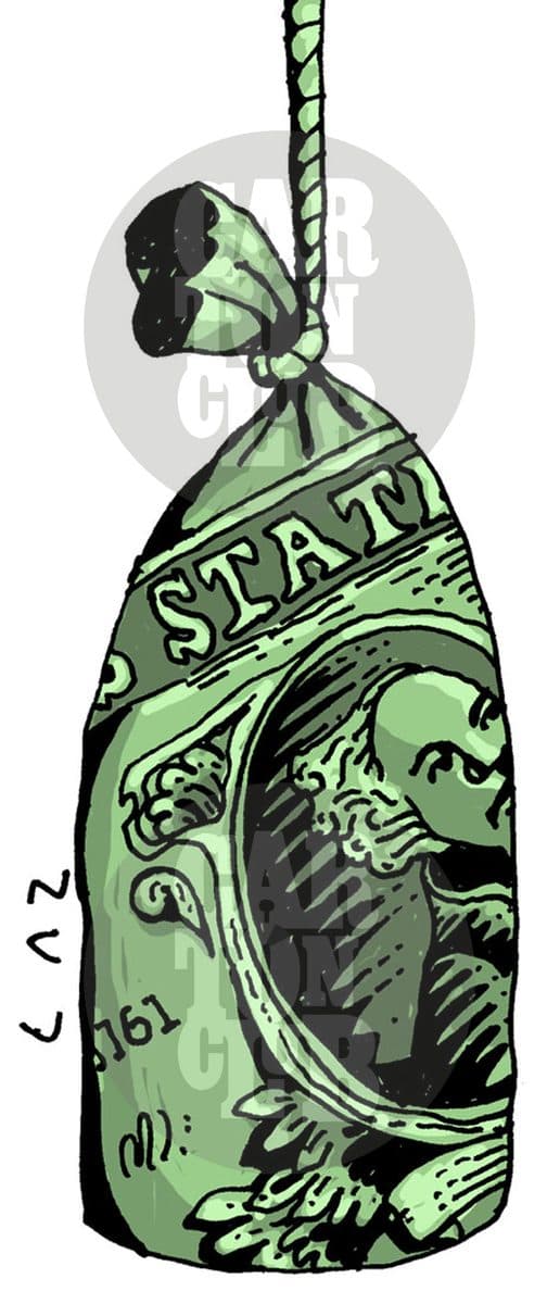 pushing bag, cartón de Laz