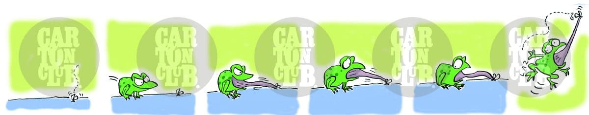 quién se come a quién, cartón de Laz