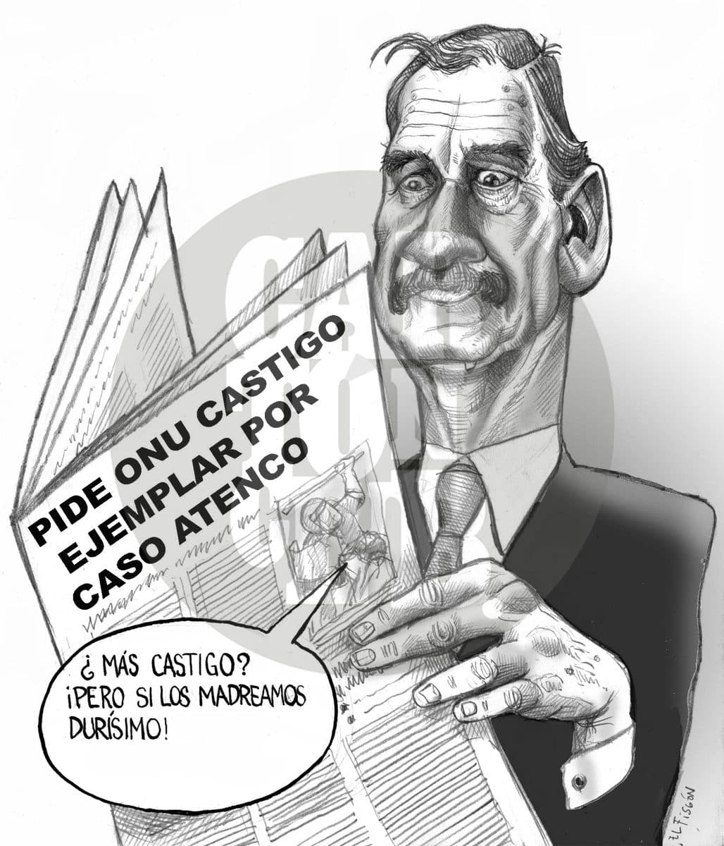 ¿Quieren más?, cartón de El Fisgón