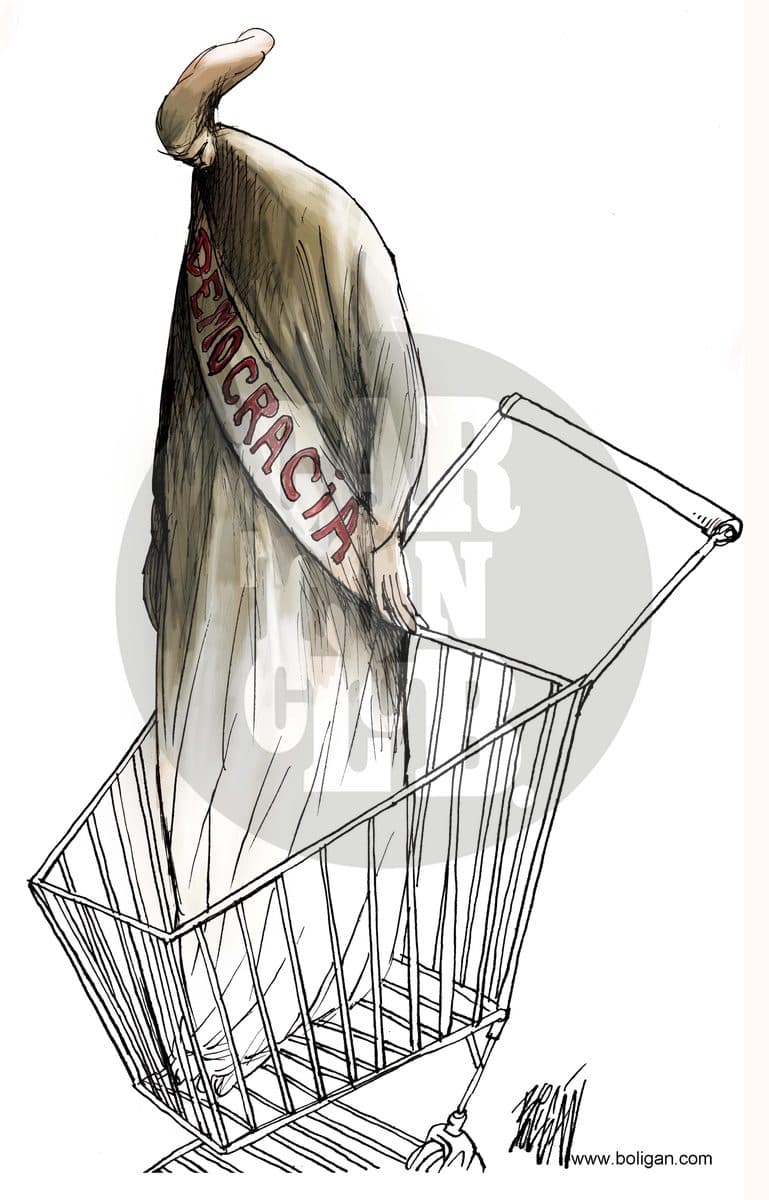 Rebajas de Temporada, cartón de Ángel Boligán