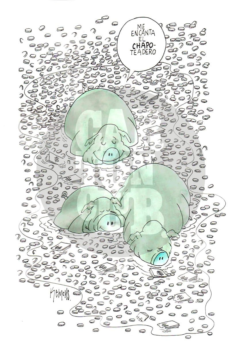 Redes de corrupción, cartón de Kemchs
