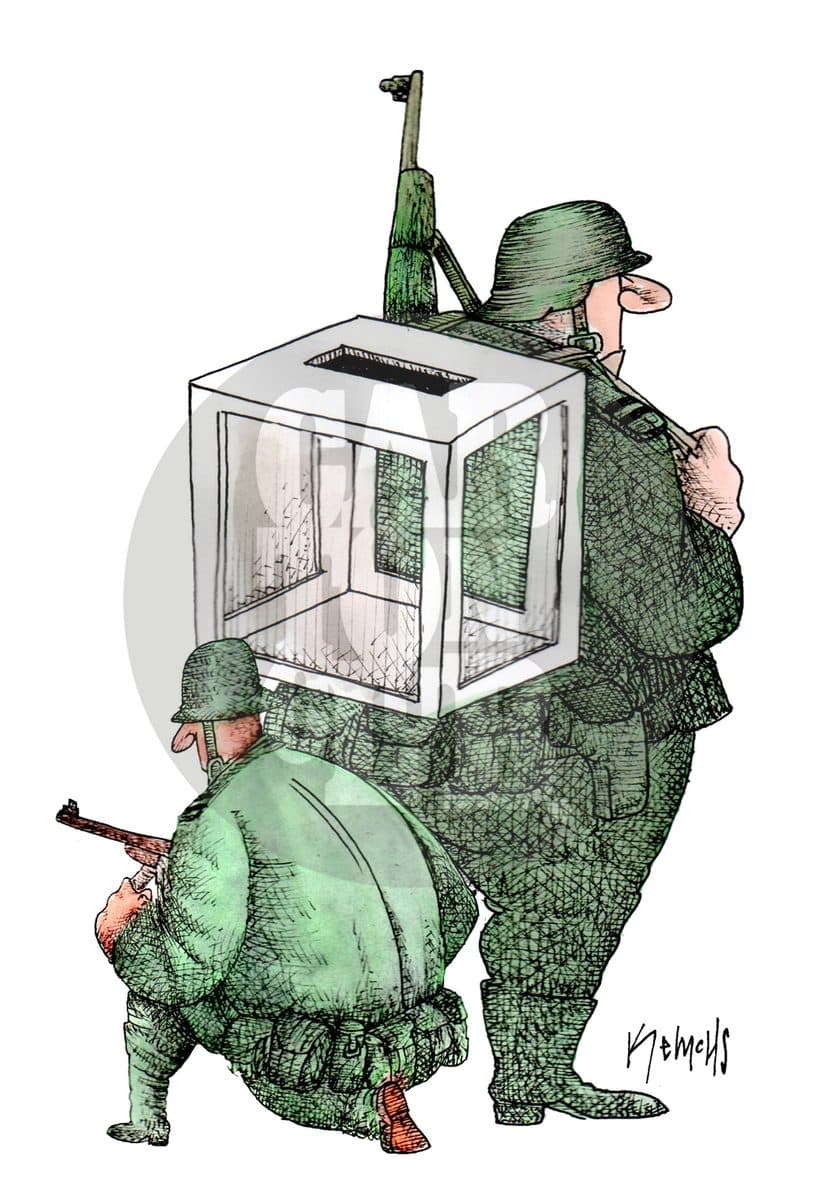 Responsabilidad a cuestas, cartón de Kemchs