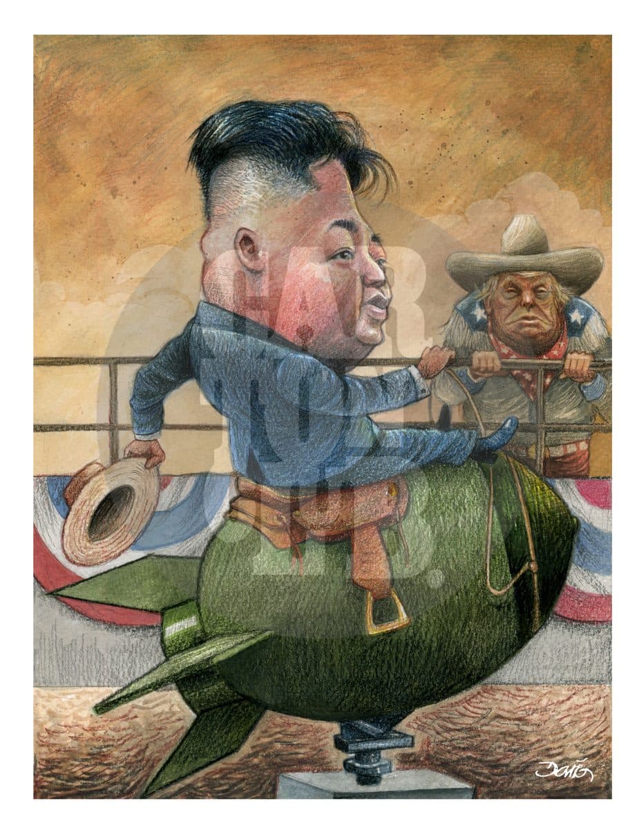 Rodeo, cartón de Darío Castillejos