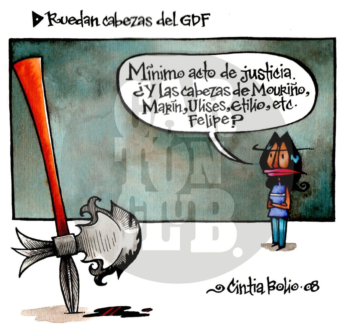 Ruedan cabezas del GDF