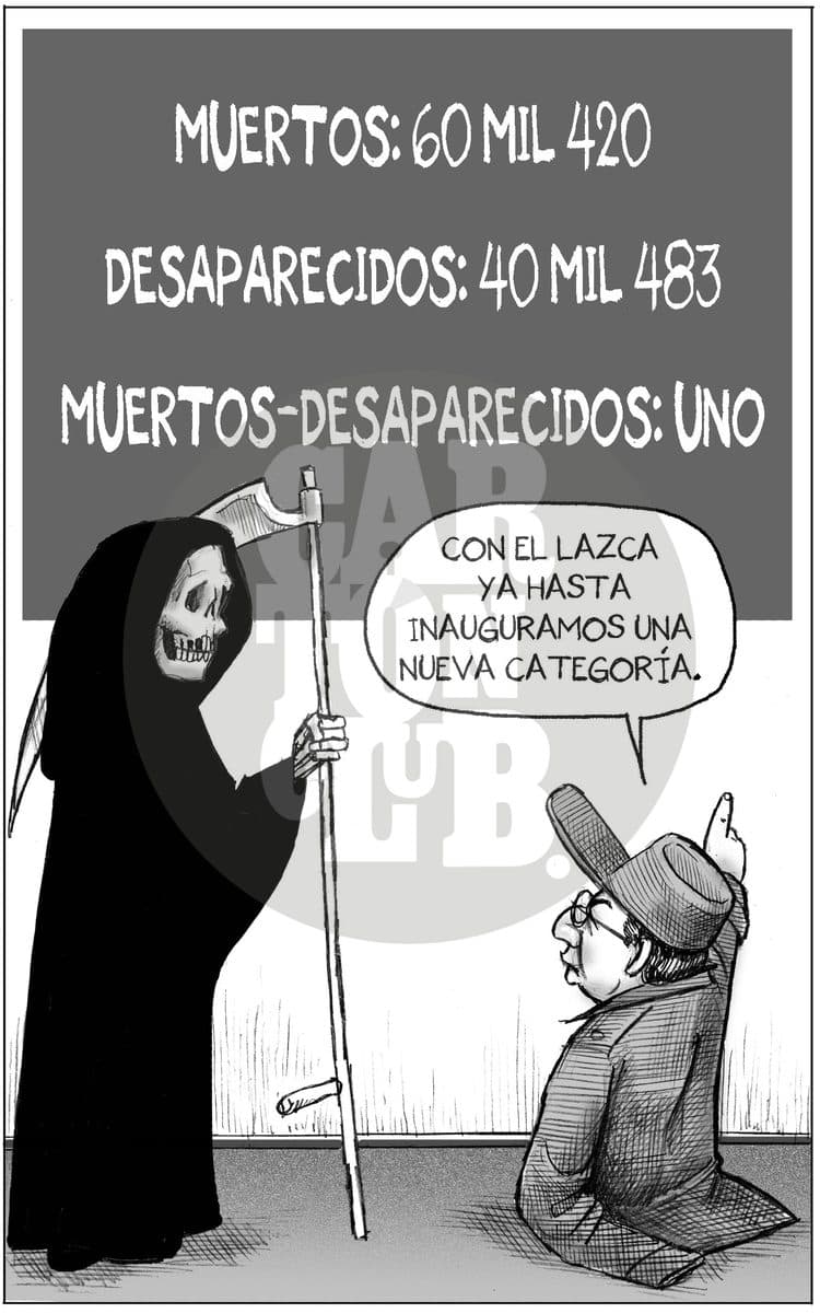 Salto Cualitativo, cartón de El Fisgón