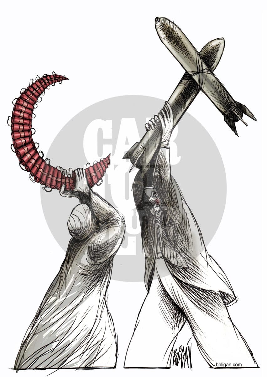 Santa semana, cartón de Ángel Boligán