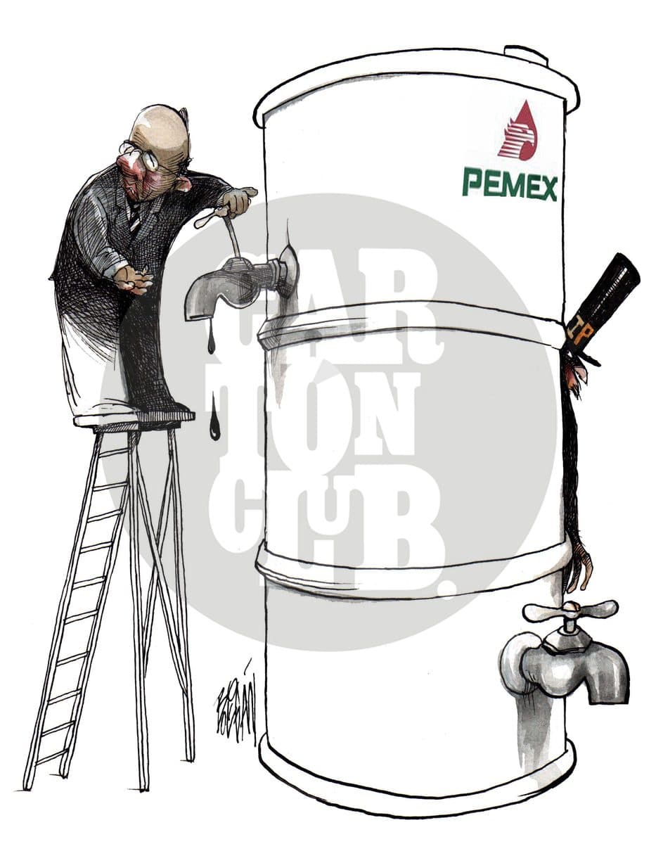 se acaba el petróleo, cartón de Ángel Boligán