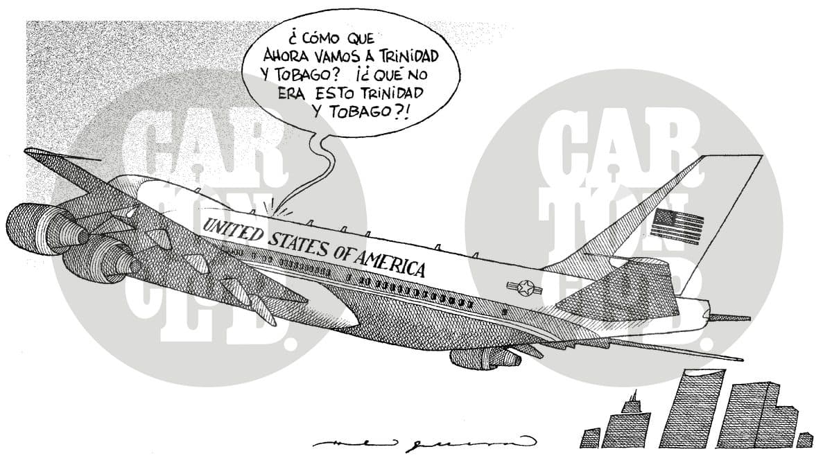Sigue la gira, cartón de Helguera