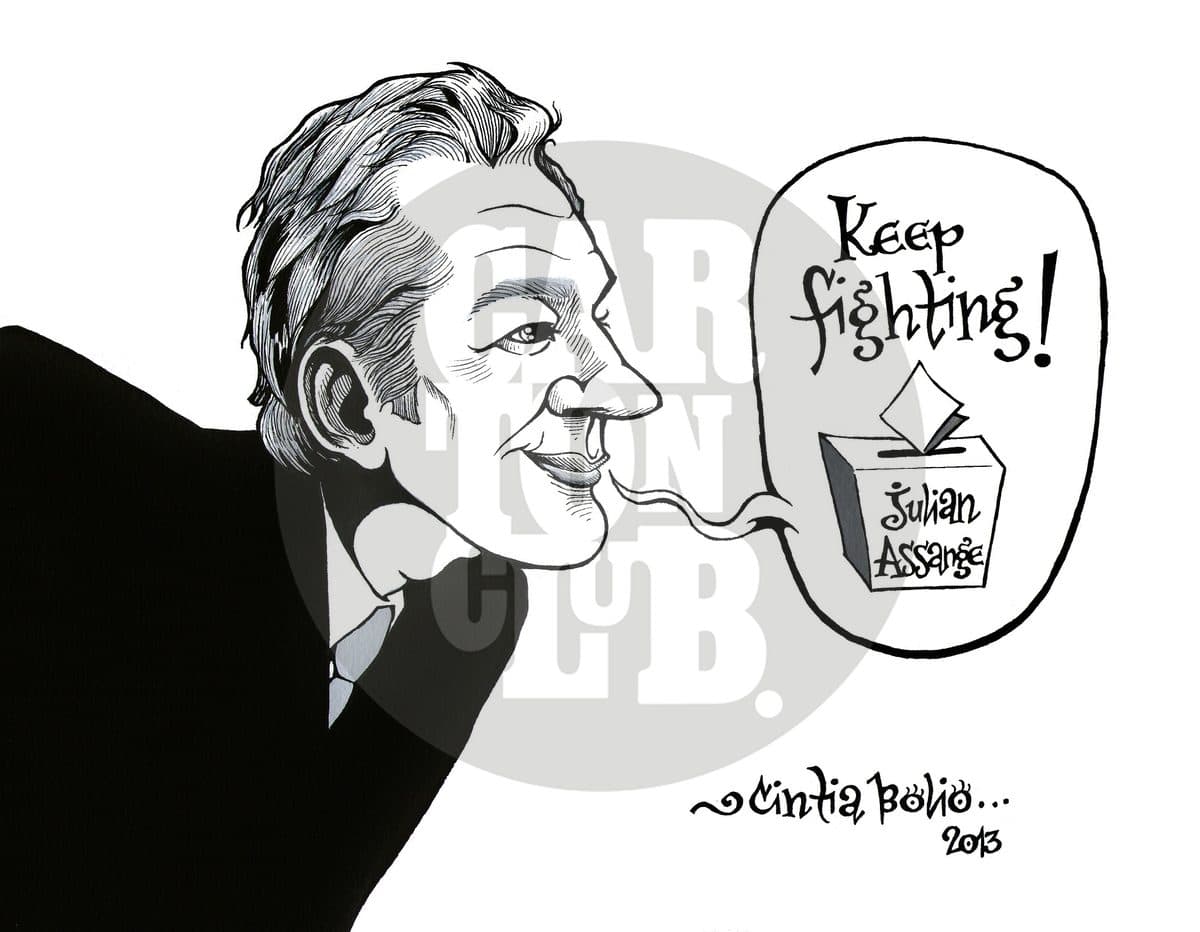 Sigue luchando, cartón de Cintia Bolio