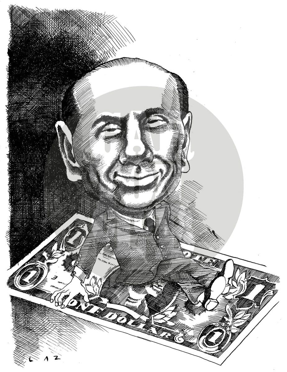 Silvio Berlusconi, cartón de Laz