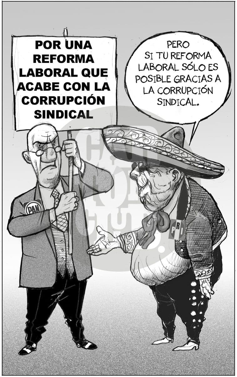 Socios Naturales, cartón de El Fisgón