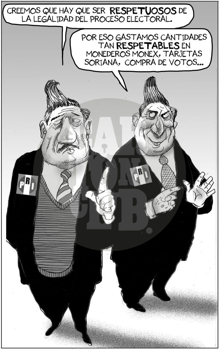 Soy un hombre respetable, cartón de El Fisgón