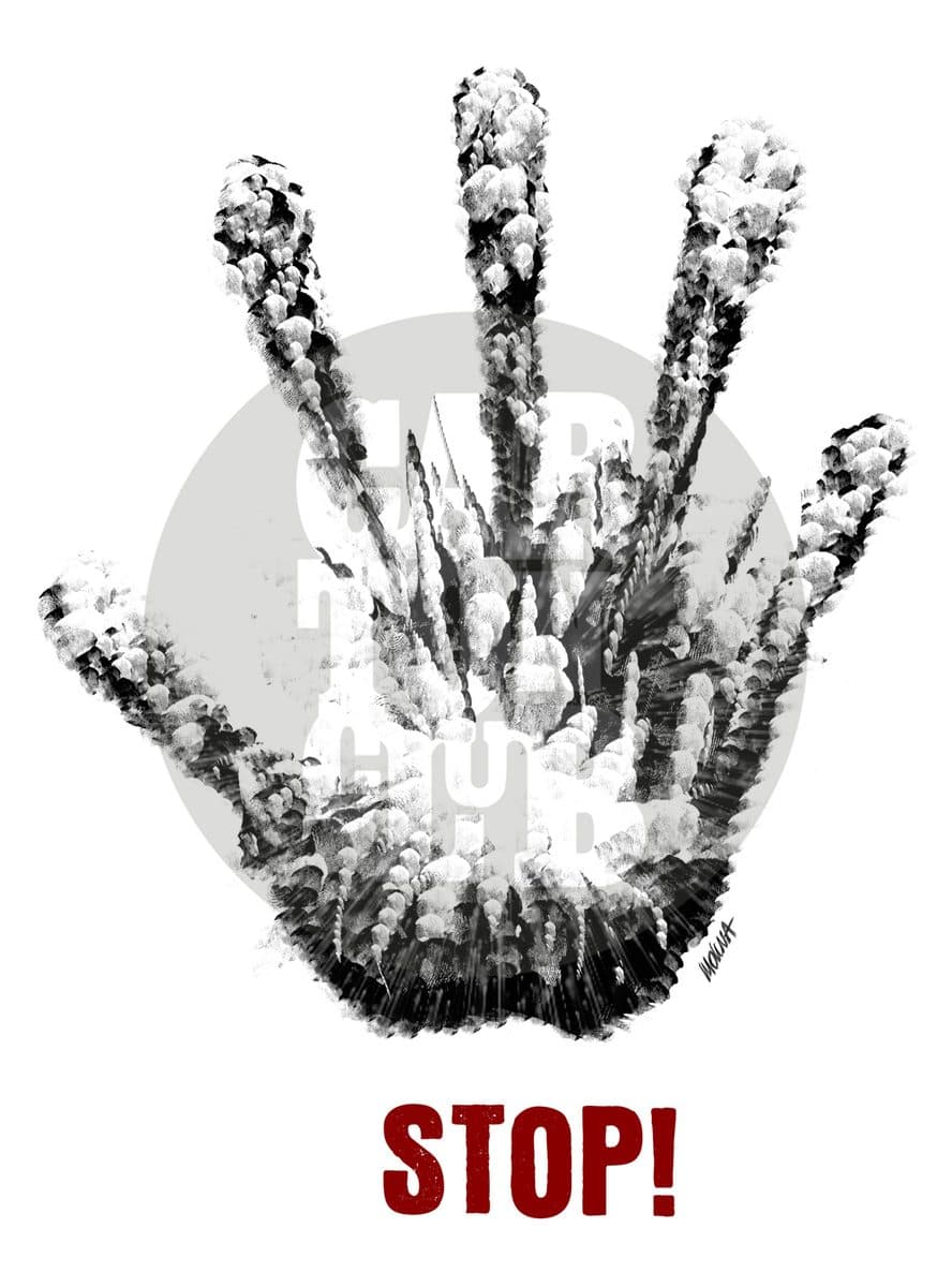 Stop!, cartón de PxMolina