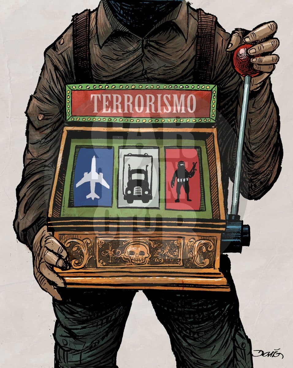 Terrorismo, cartón de Darío Castillejos