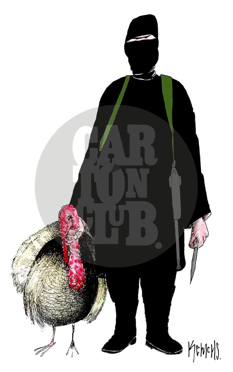 Terrorismo, cartón de Kemchs