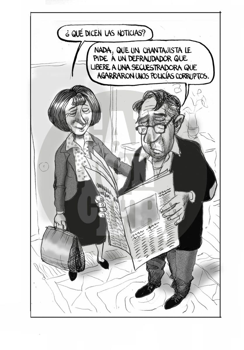 tiempo de canallas, cartón de El Fisgón