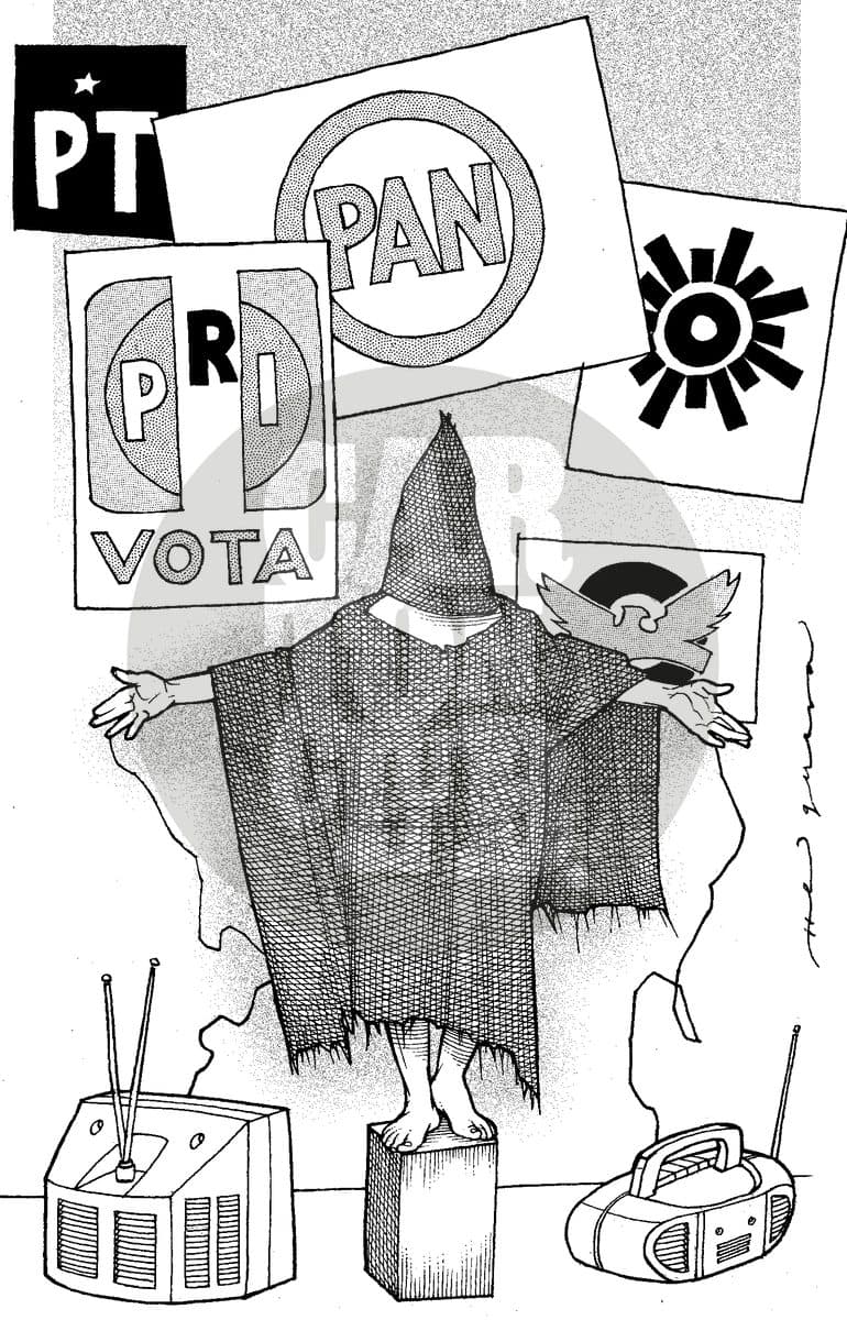 Tortura, cartón de Helguera