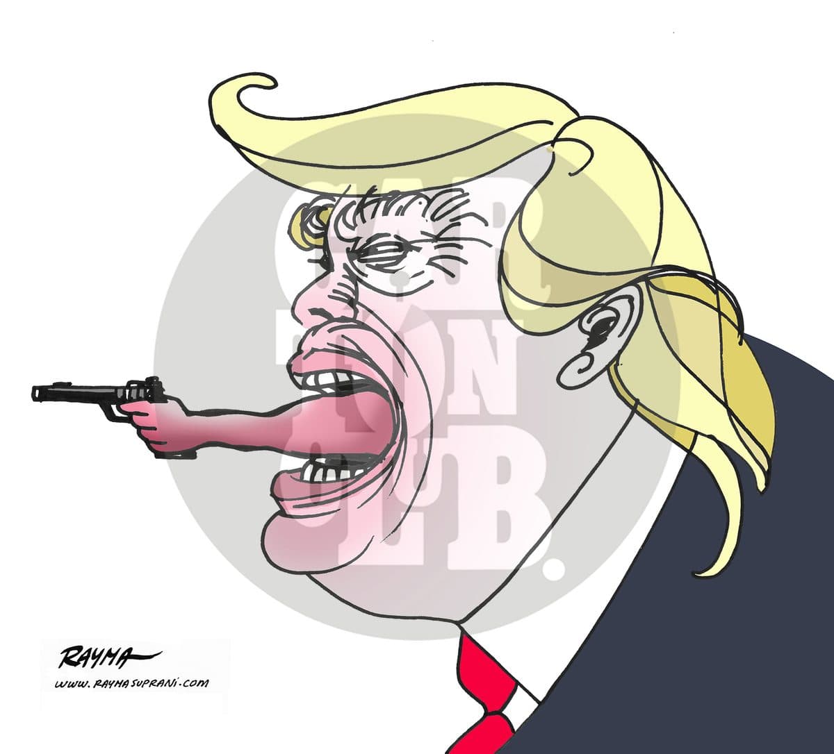 Trump, cartón de Rayma