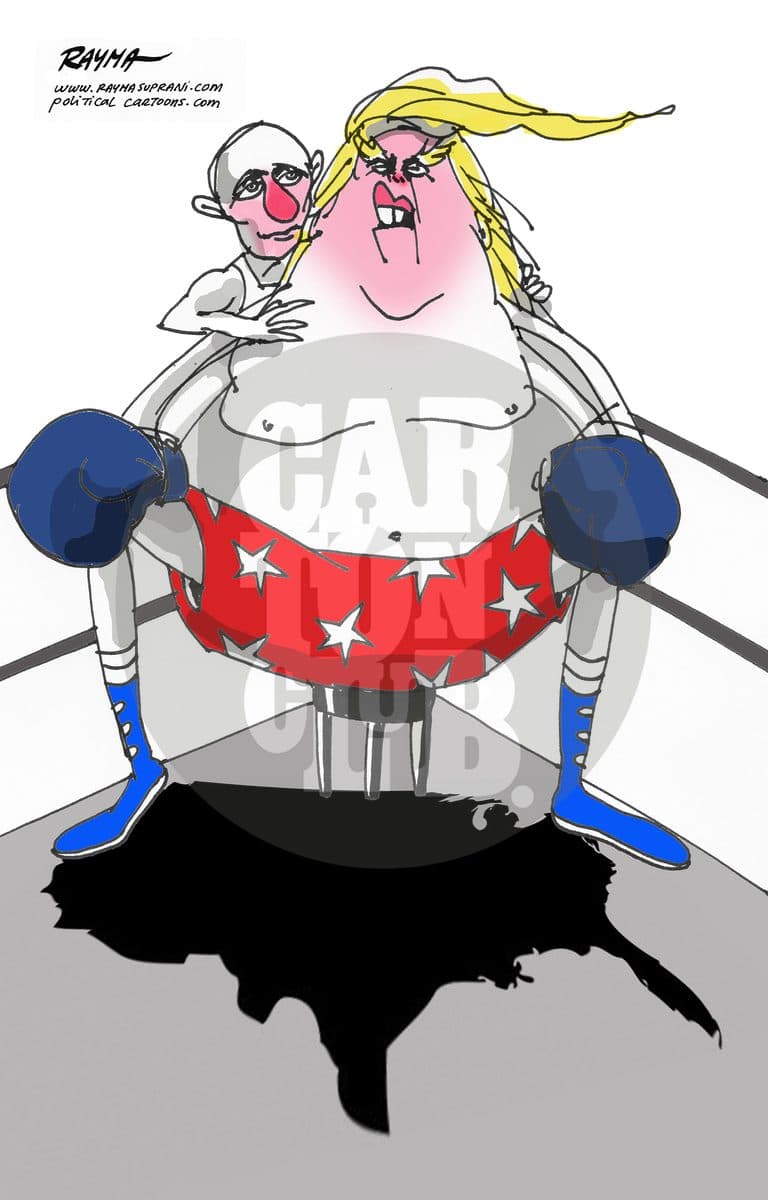 Trump and Putin, cartón de Rayma