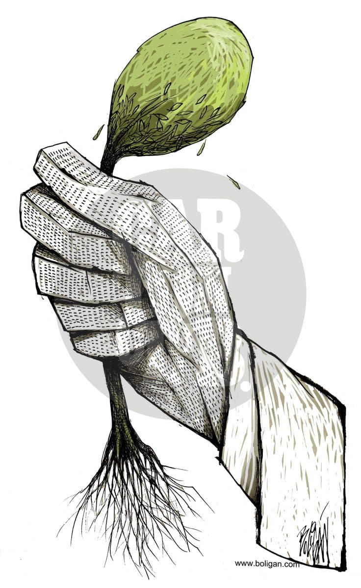 Urbanización, cartón de Ángel Boligán
