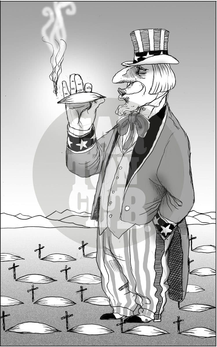 Uso recreativo, cartón de El Fisgón
