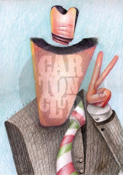 Vicente Fox, cartón de Turcios