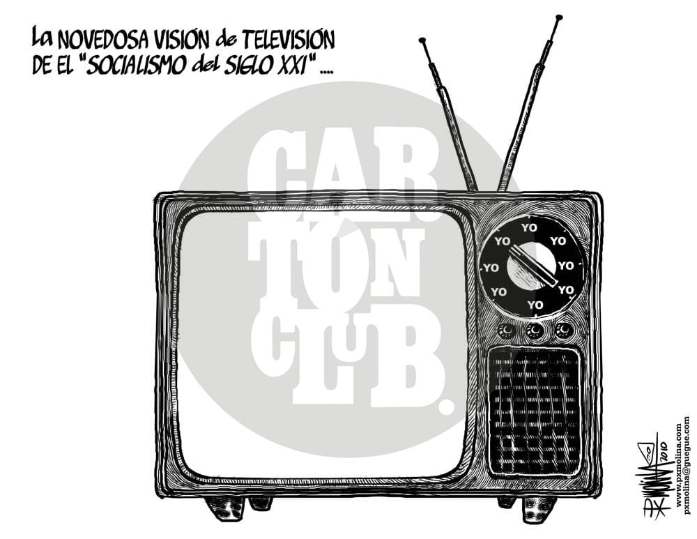 Visión Tv-siglo XXI, cartón de PxMolina