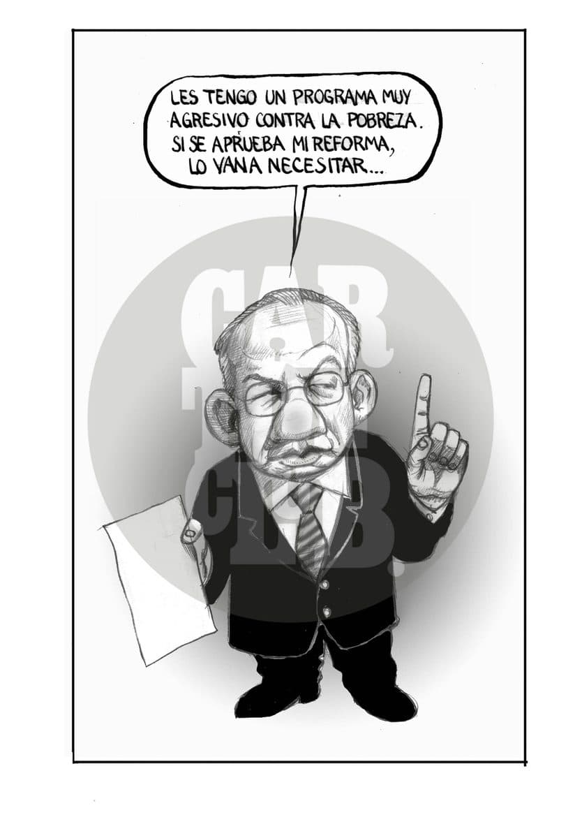 Vivir mejor, cartón de El Fisgón