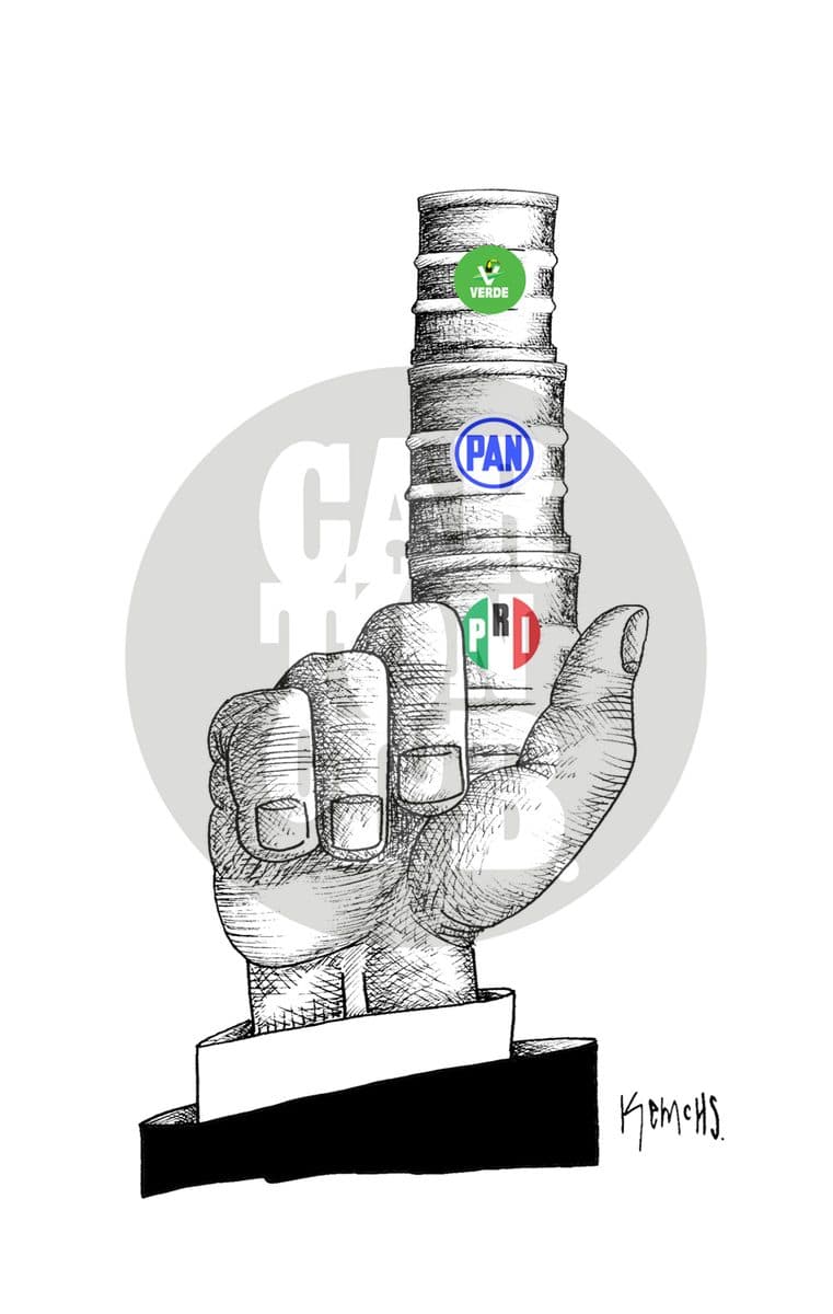 Votando por la reforma, cartón de Kemchs