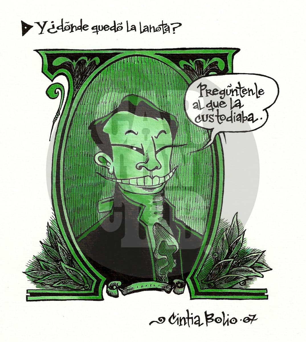 Y ¿dónde quedó la lanota?