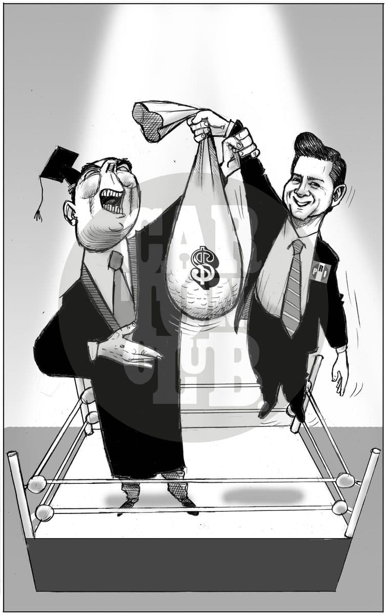 Y el ganador es ... Cart, cartón de El Fisgón