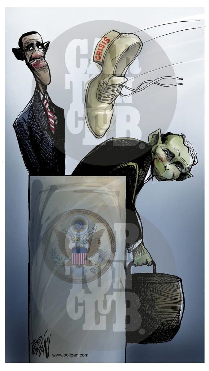 Zapacrisis, cartón de Ángel Boligán