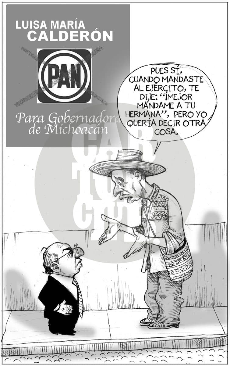 Aclaración necesaria, cartón de El Fisgón