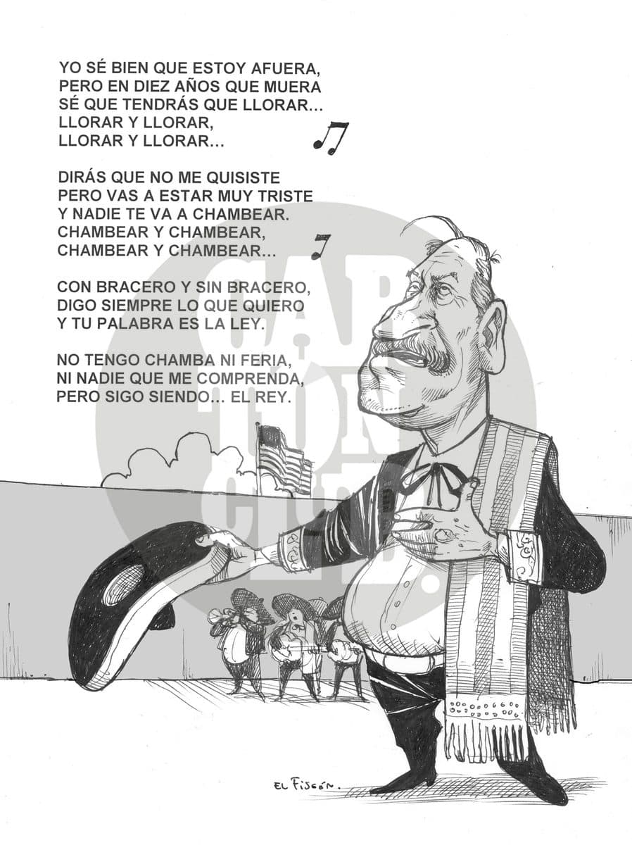 Ah que la canción, cartón de El Fisgón
