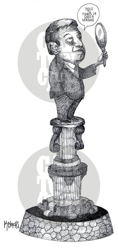AMLO., cartón de Kemchs