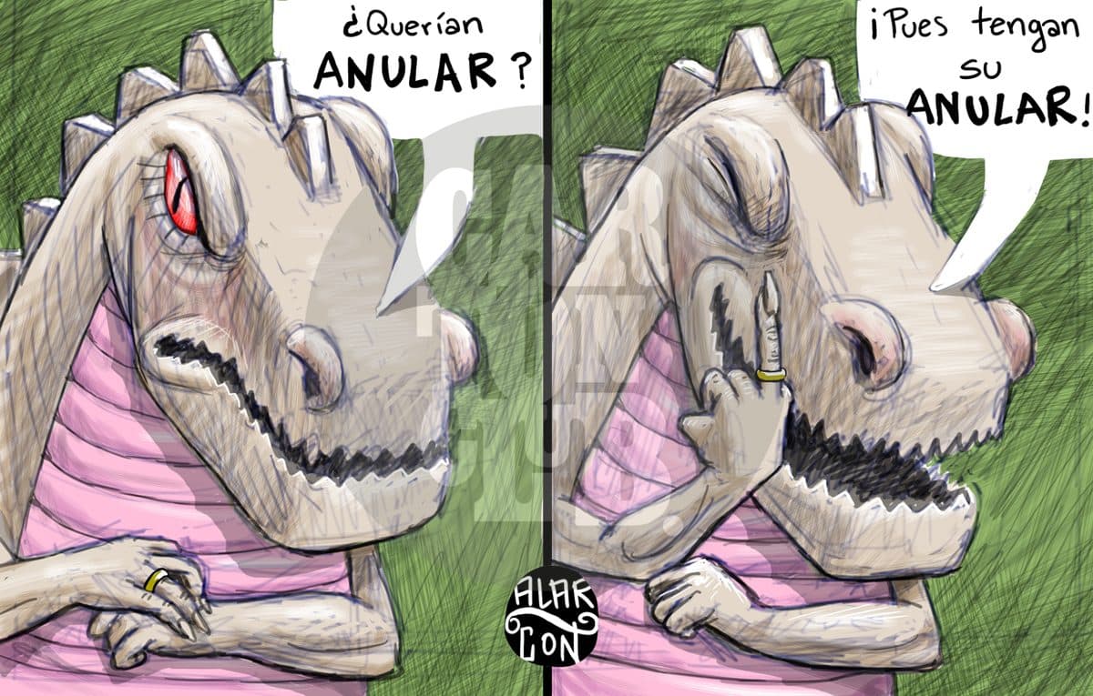 Anular, cartón de Alarcón