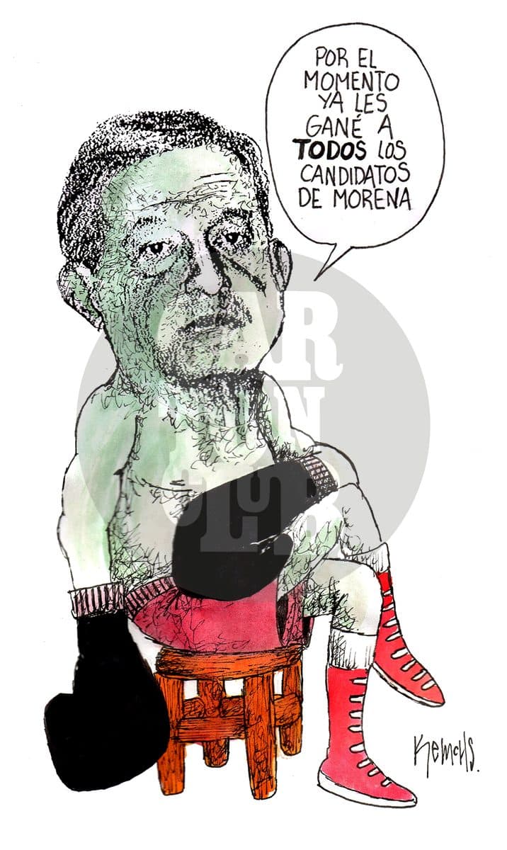 Ardua pelea, cartón de Kemchs