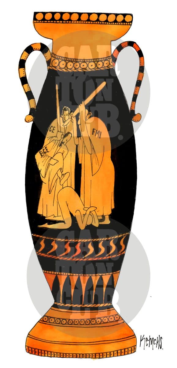 Artesanía griega, cartón de Kemchs