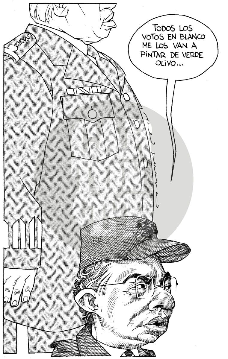 Aspirante a dictador, cartón de Helguera