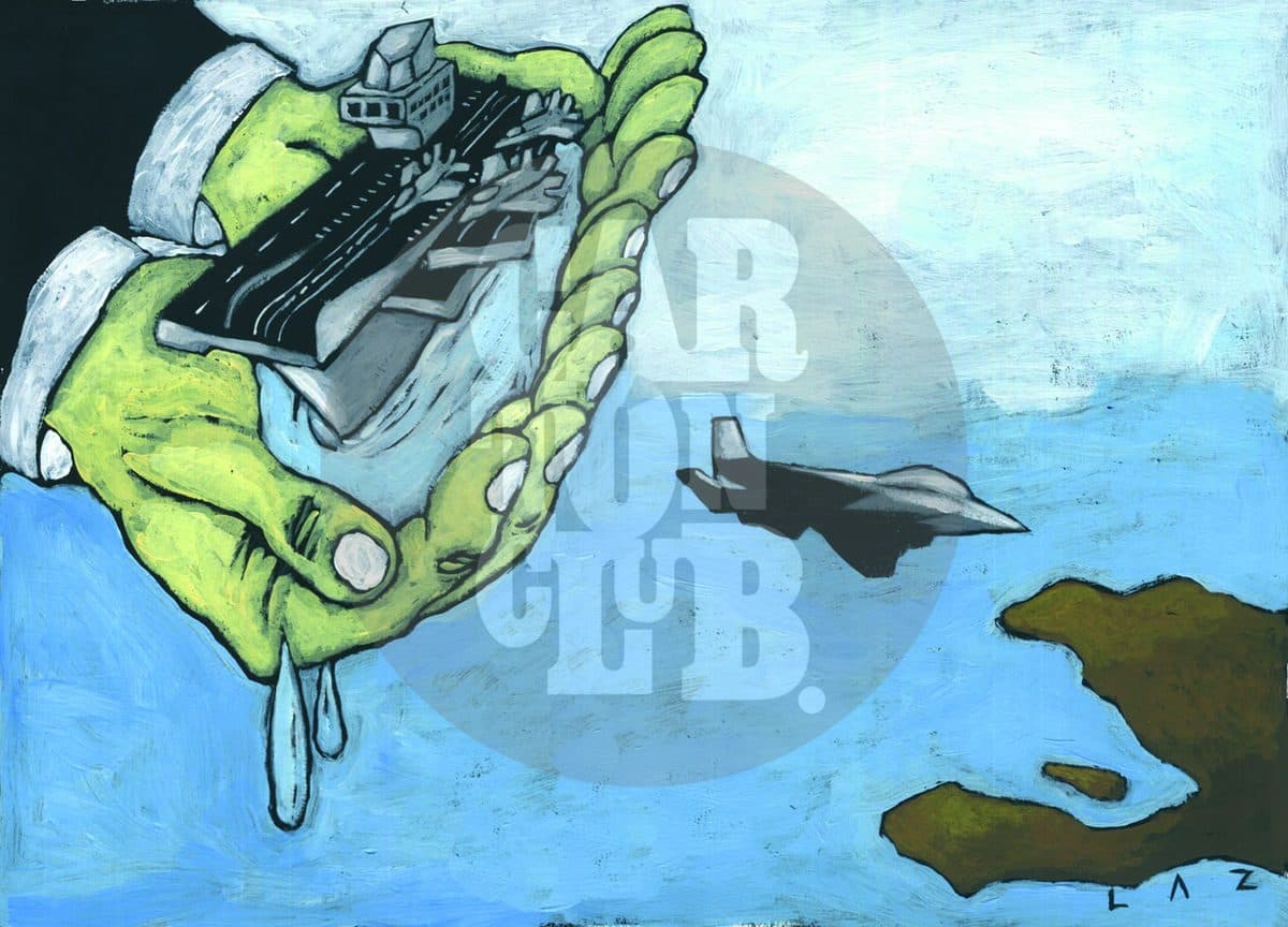 ayuda, cartón de Laz